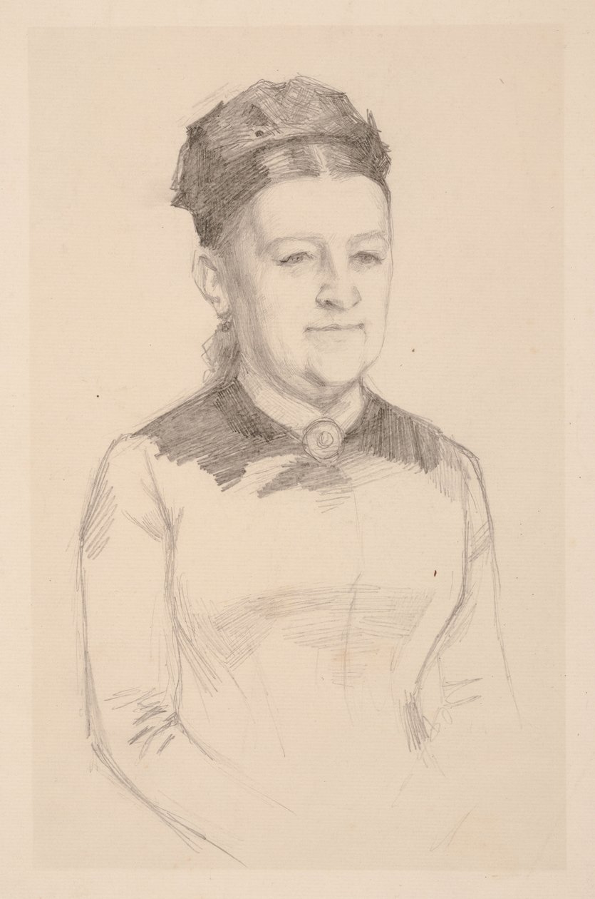 Portrætstudie af fru Anna Sinebrychoff af Albert Edelfelt