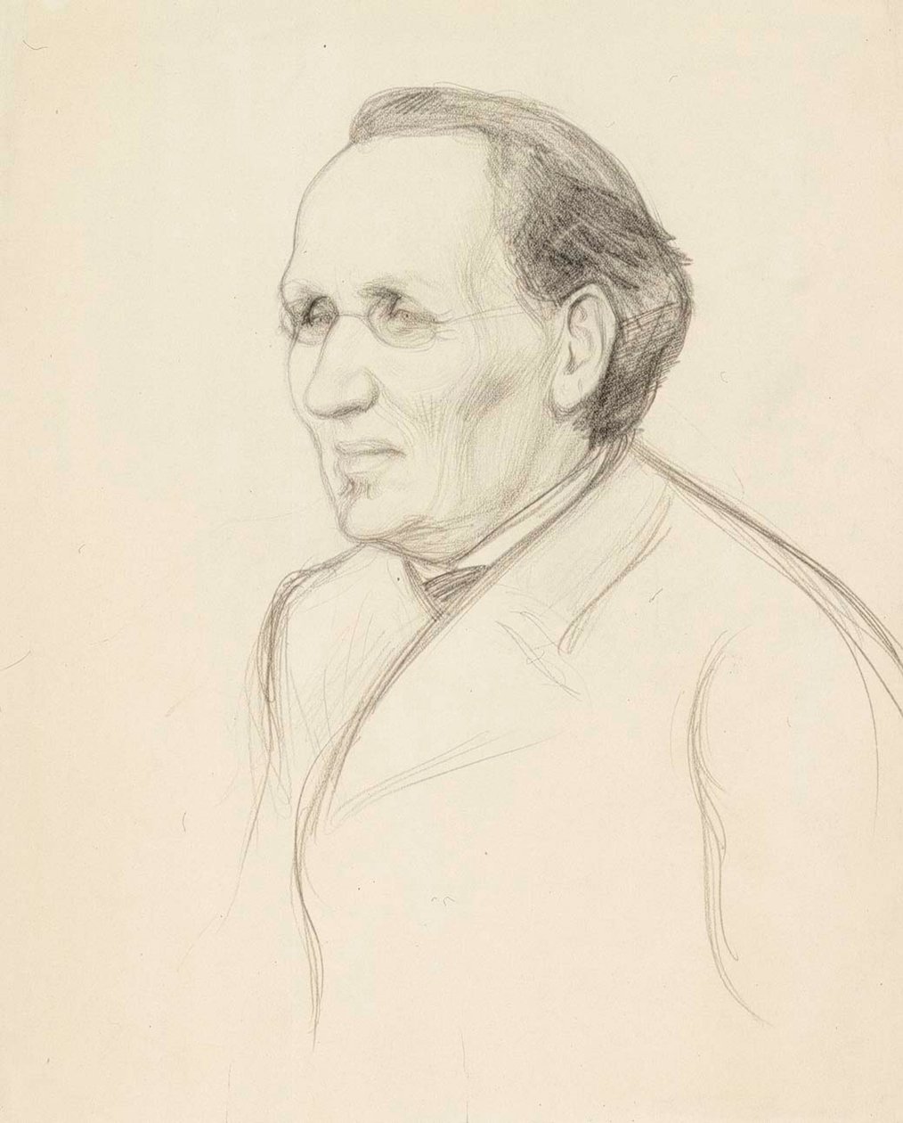 Portrætstudie af professor Strömborg, buste af Albert Edelfelt
