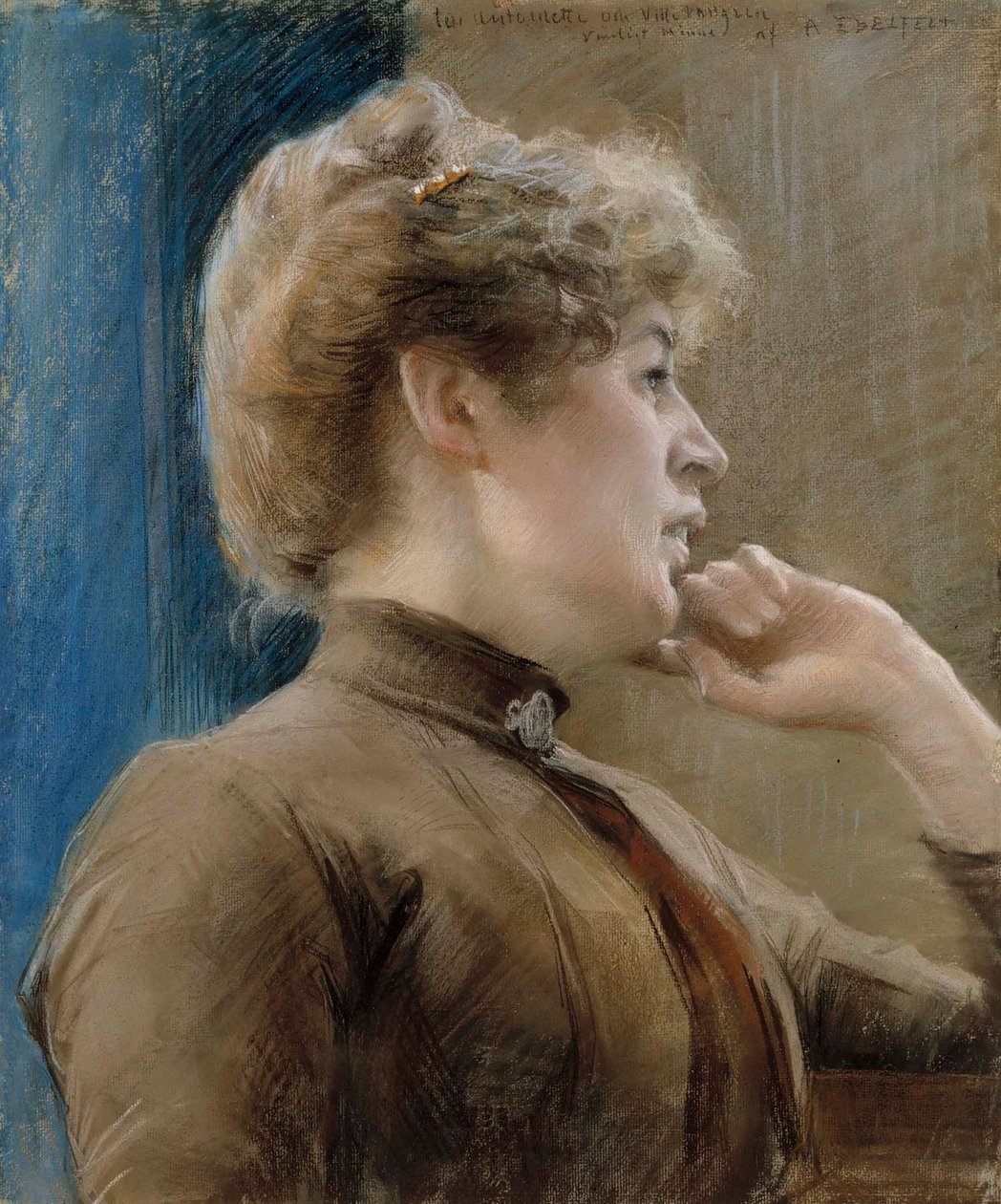 Portræt af Antoinette Vallgren af Albert Edelfelt