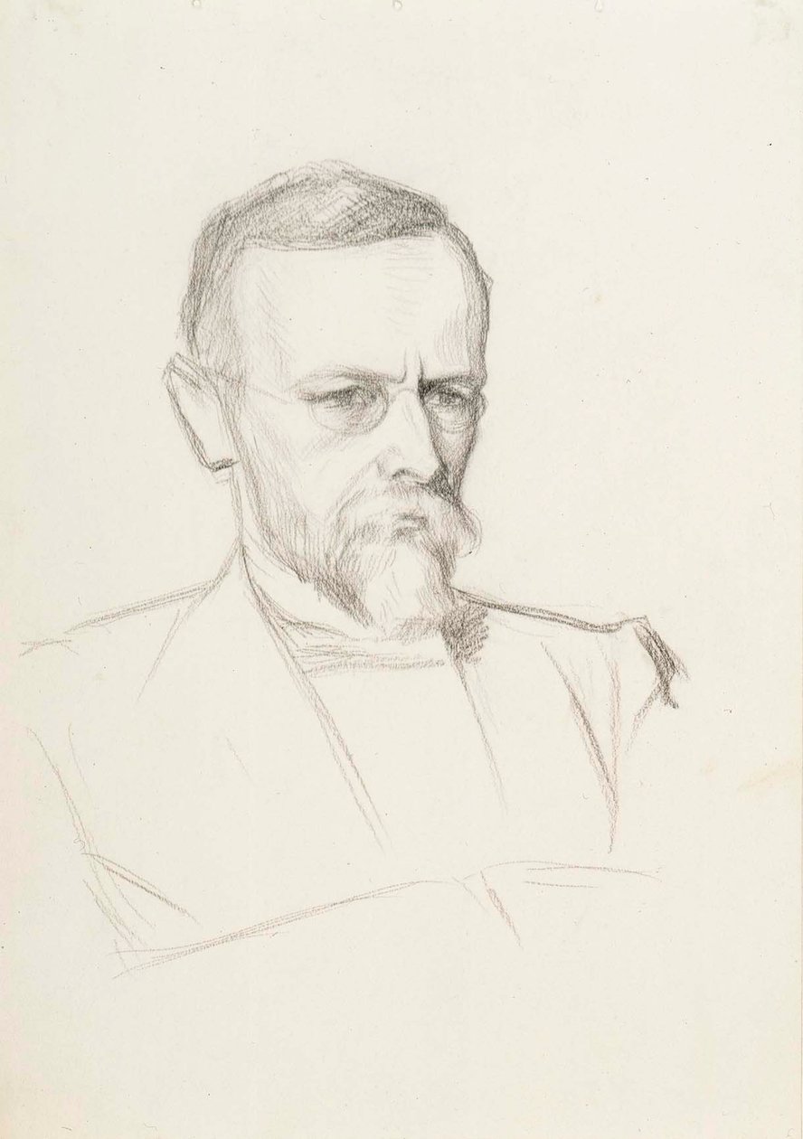 Portræt af Axel Lille af Albert Edelfelt