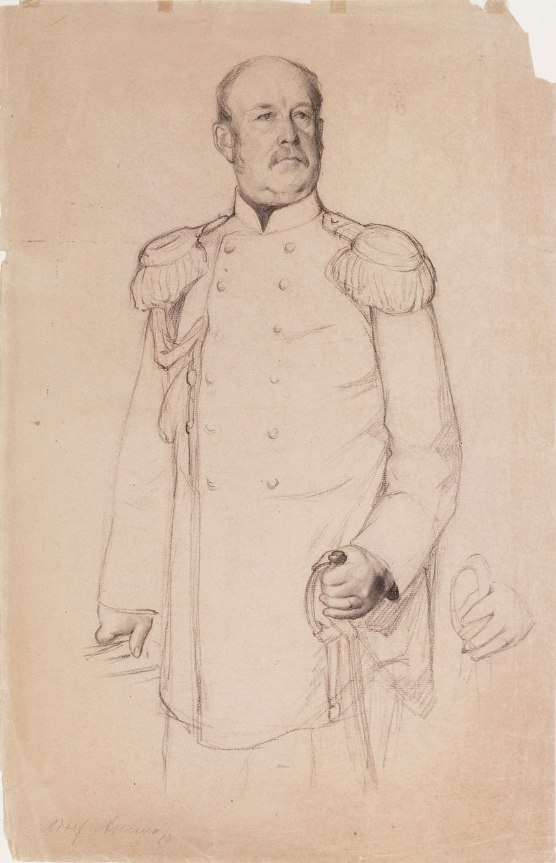 Portræt af general Adolf Aminoff af Albert Edelfelt