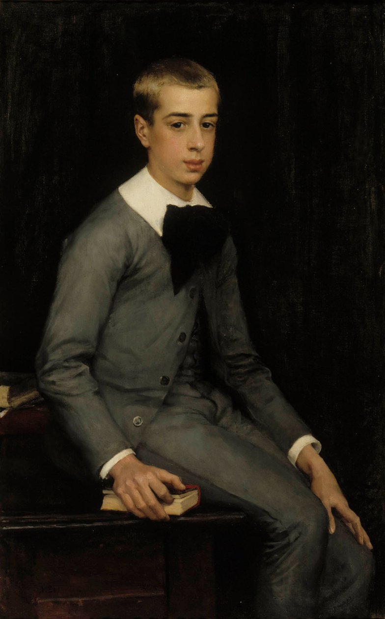Portræt af løjtnant Alexandre Weissgerber de Stragéwicz som barn af Albert Edelfelt