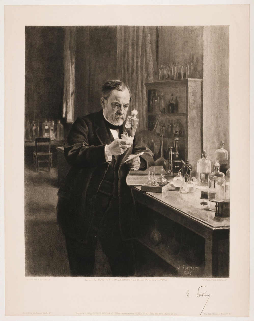 Portræt af Louis Pasteur af Albert Edelfelt