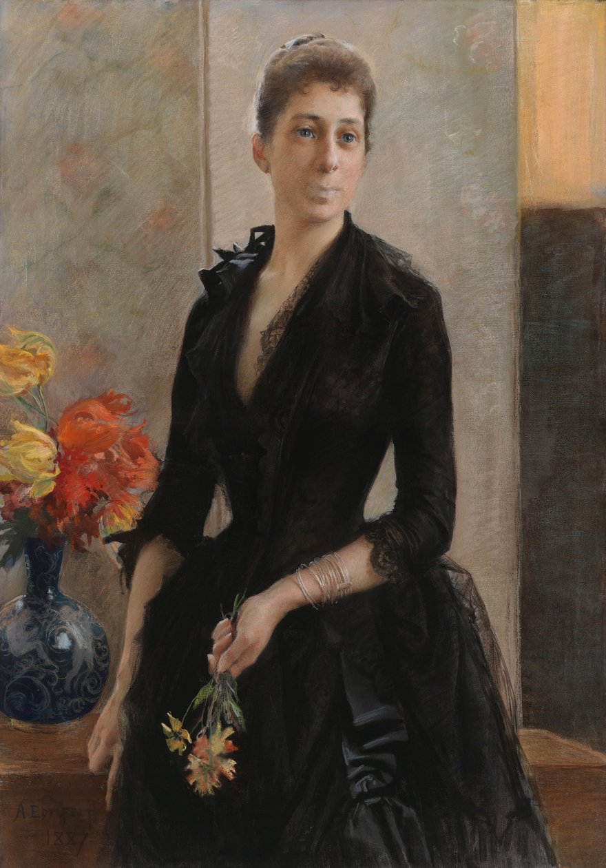 Portræt af Mme Weissgerber de Stragewicz, senere Mme R. Berenger af Albert Edelfelt