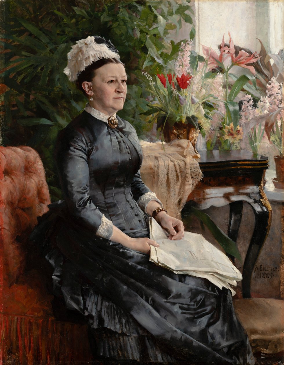 Portræt af fru Anna Sinebrychoff af Albert Edelfelt