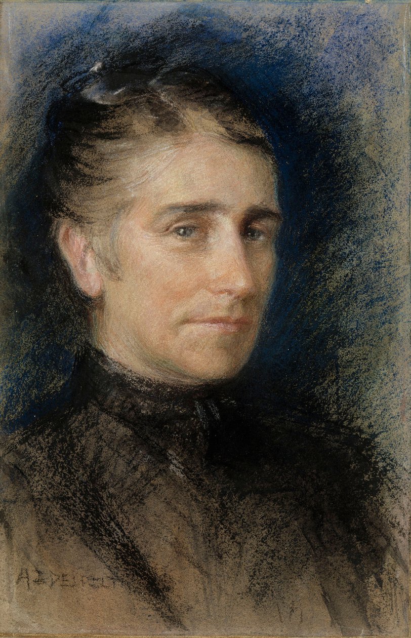 Portræt af fru Emilie Krohn af Albert Edelfelt