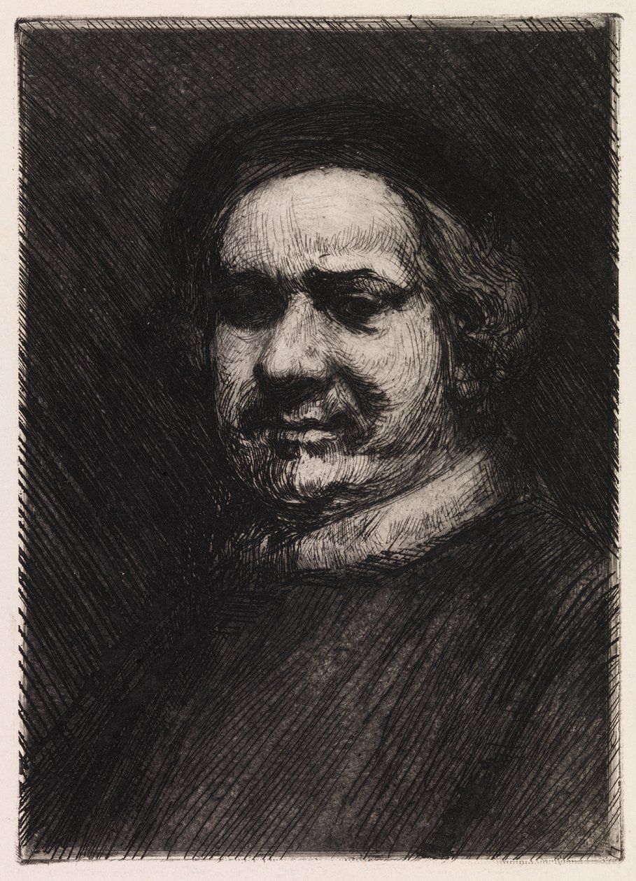 Portræt af Rembrandt, kopi efter Rembrandt af Albert Edelfelt