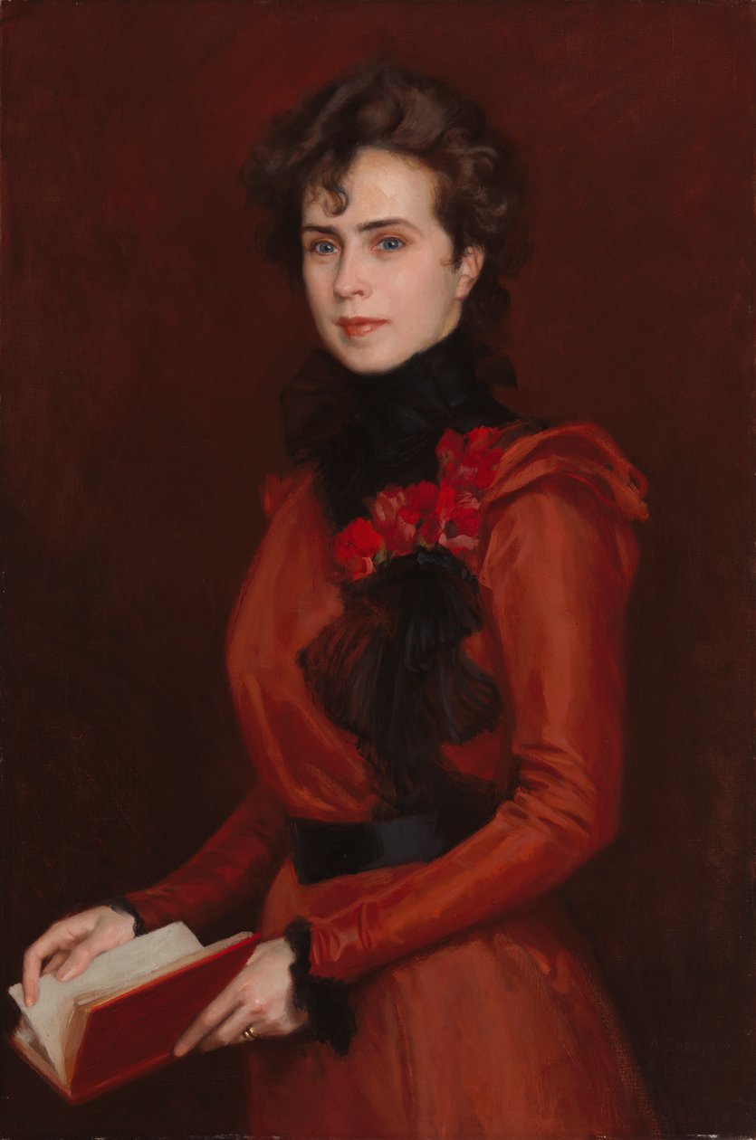 Portræt af Signe Kolster af Albert Edelfelt