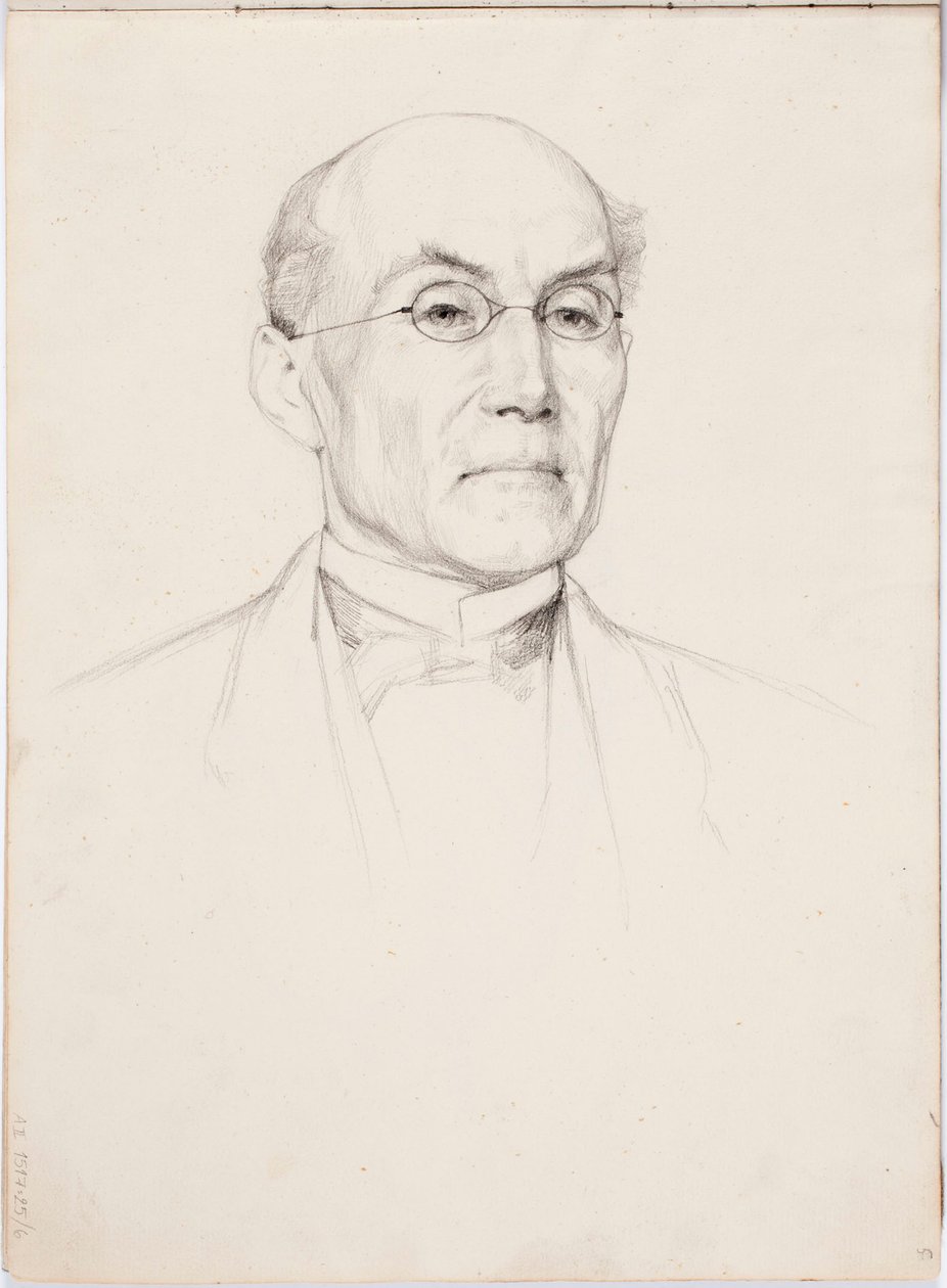 Portræt af en mand af Albert Edelfelt