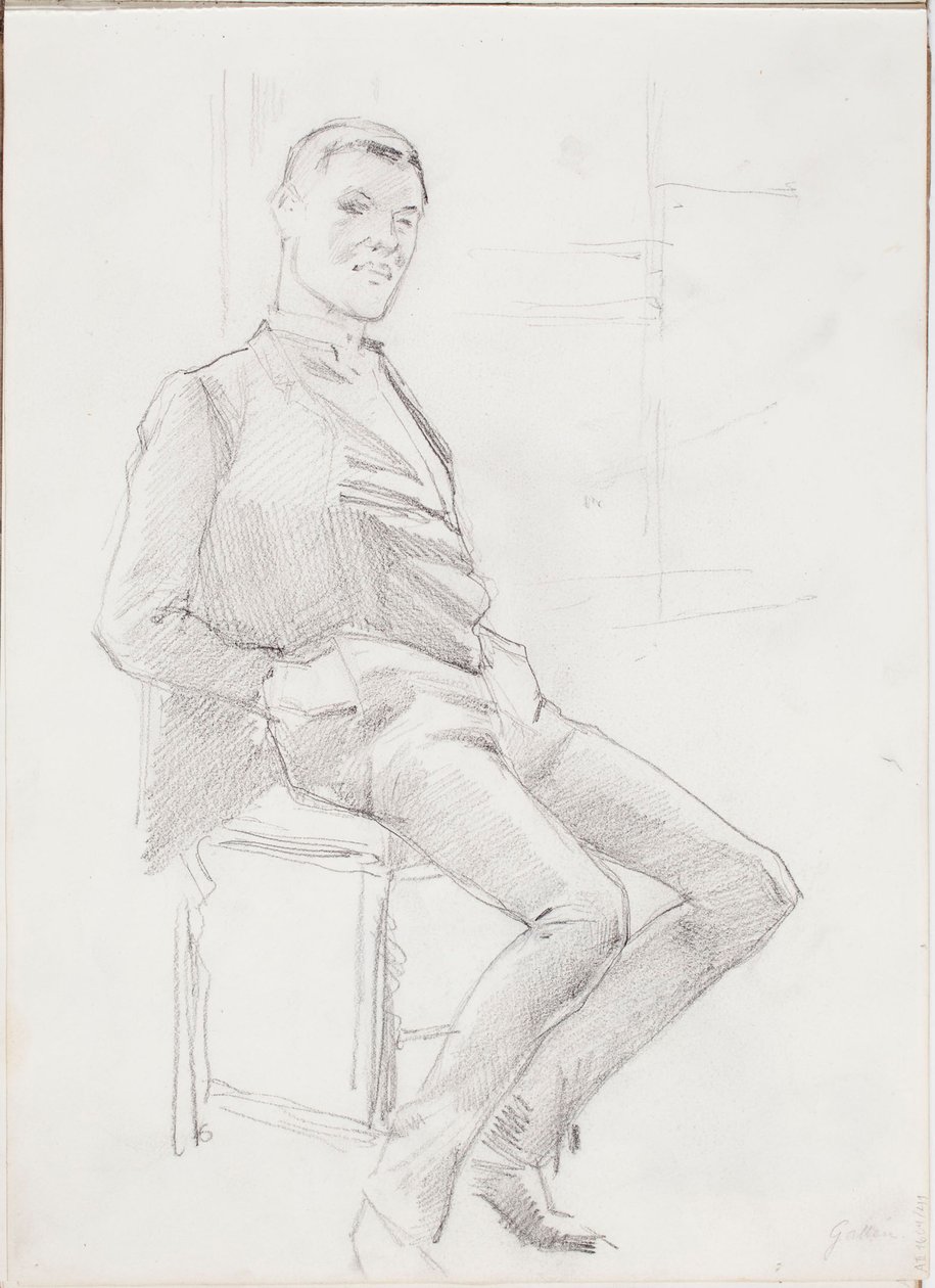 Portræt af en mand af Albert Edelfelt