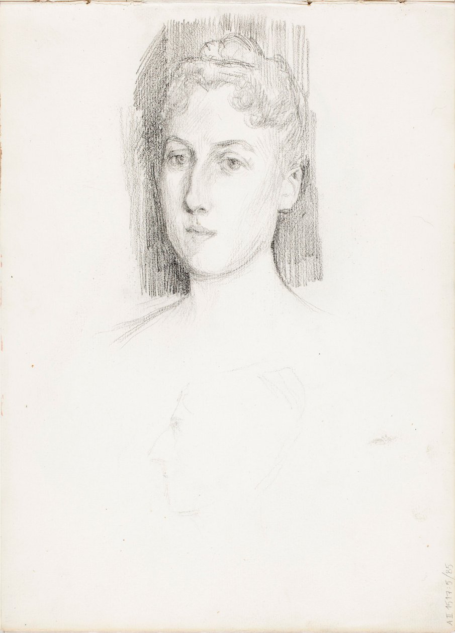 Portræt af en kvinde af Albert Edelfelt
