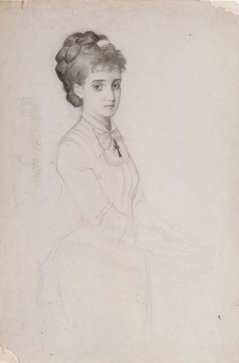 Portræt af en stående kvinde af Albert Edelfelt