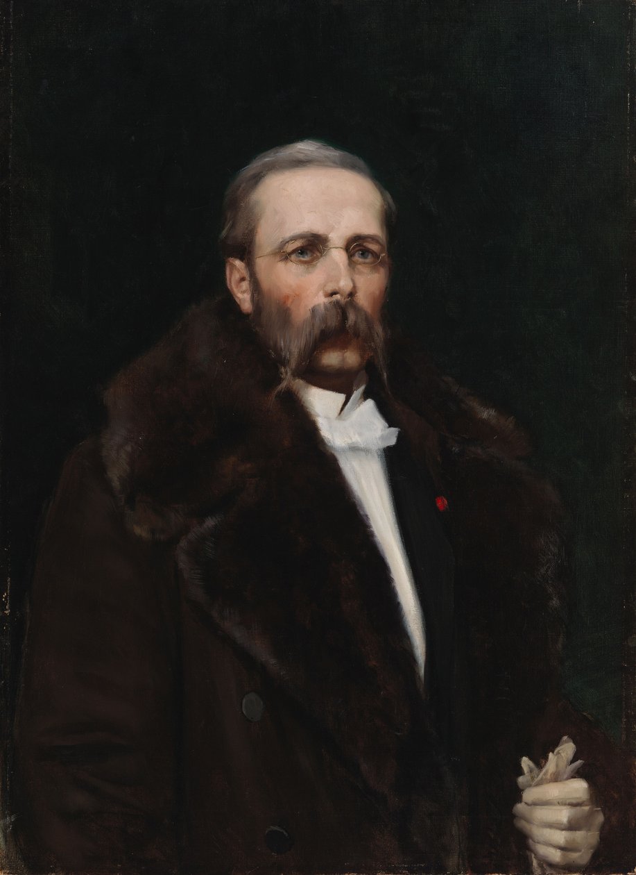 Portræt af kunstnerens far, generaldirektør Carl Albert Edelfelt af Albert Edelfelt