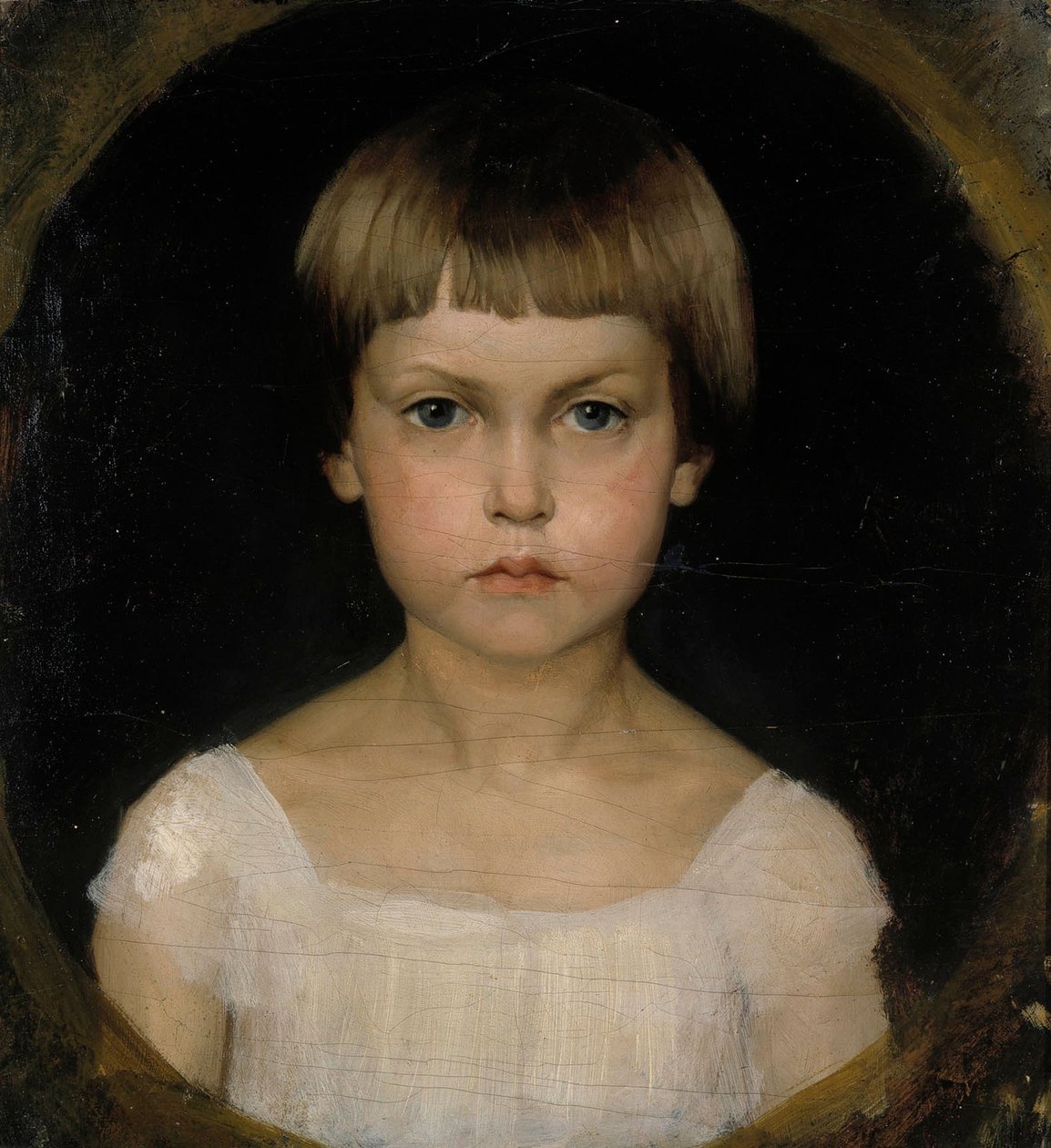 Portræt af kunstnerens søster Berta Edelfelt af Albert Edelfelt