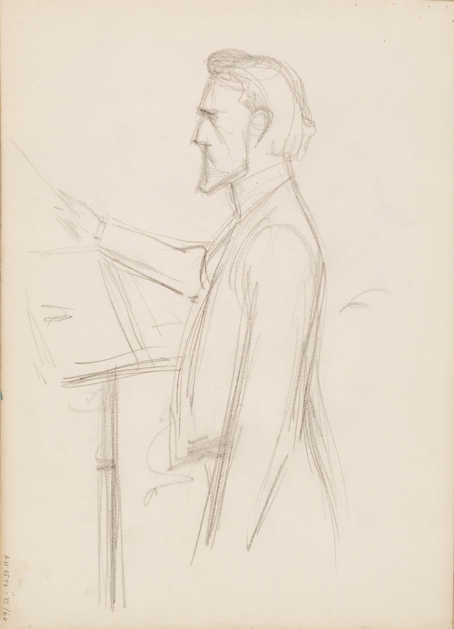 Robert Kajanus, skitse til portræt af Albert Edelfelt