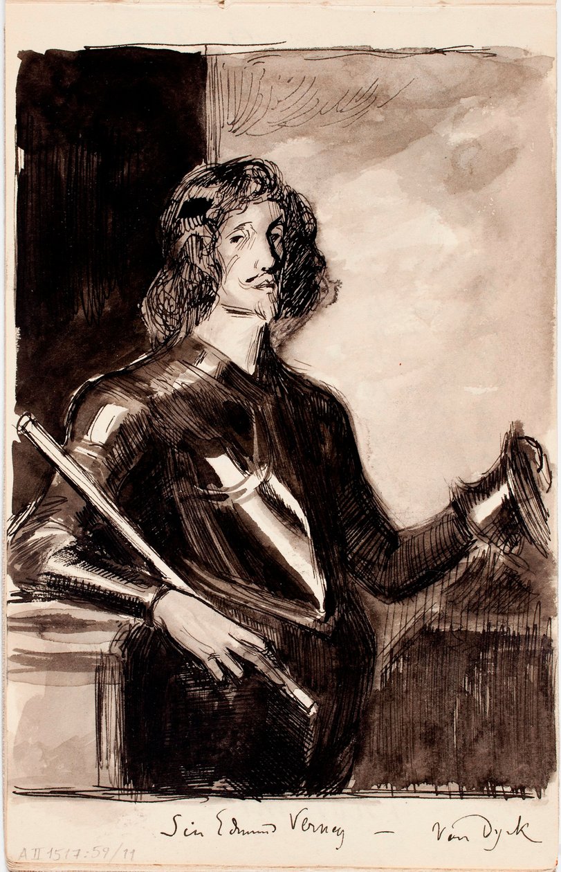 Sir Edmund Verney, kopi efter Anthony van Dyck af Albert Edelfelt