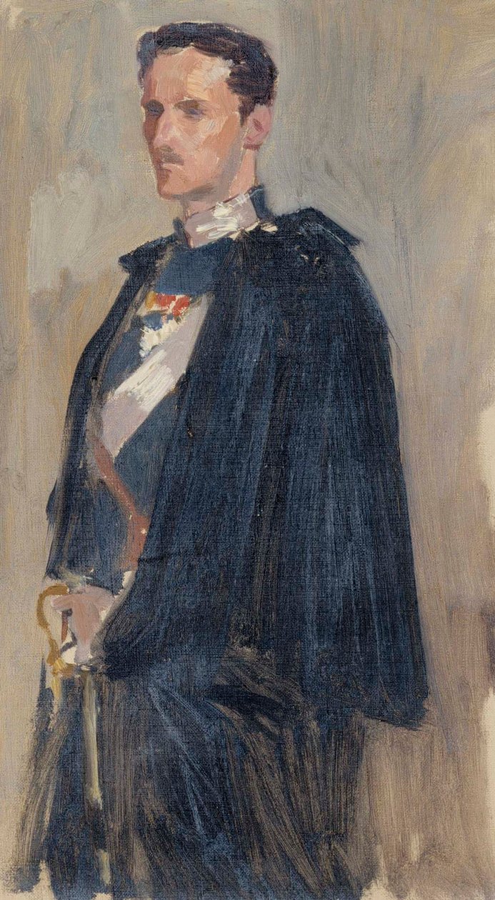 Skitse til portrættet af prins Carl af Albert Edelfelt