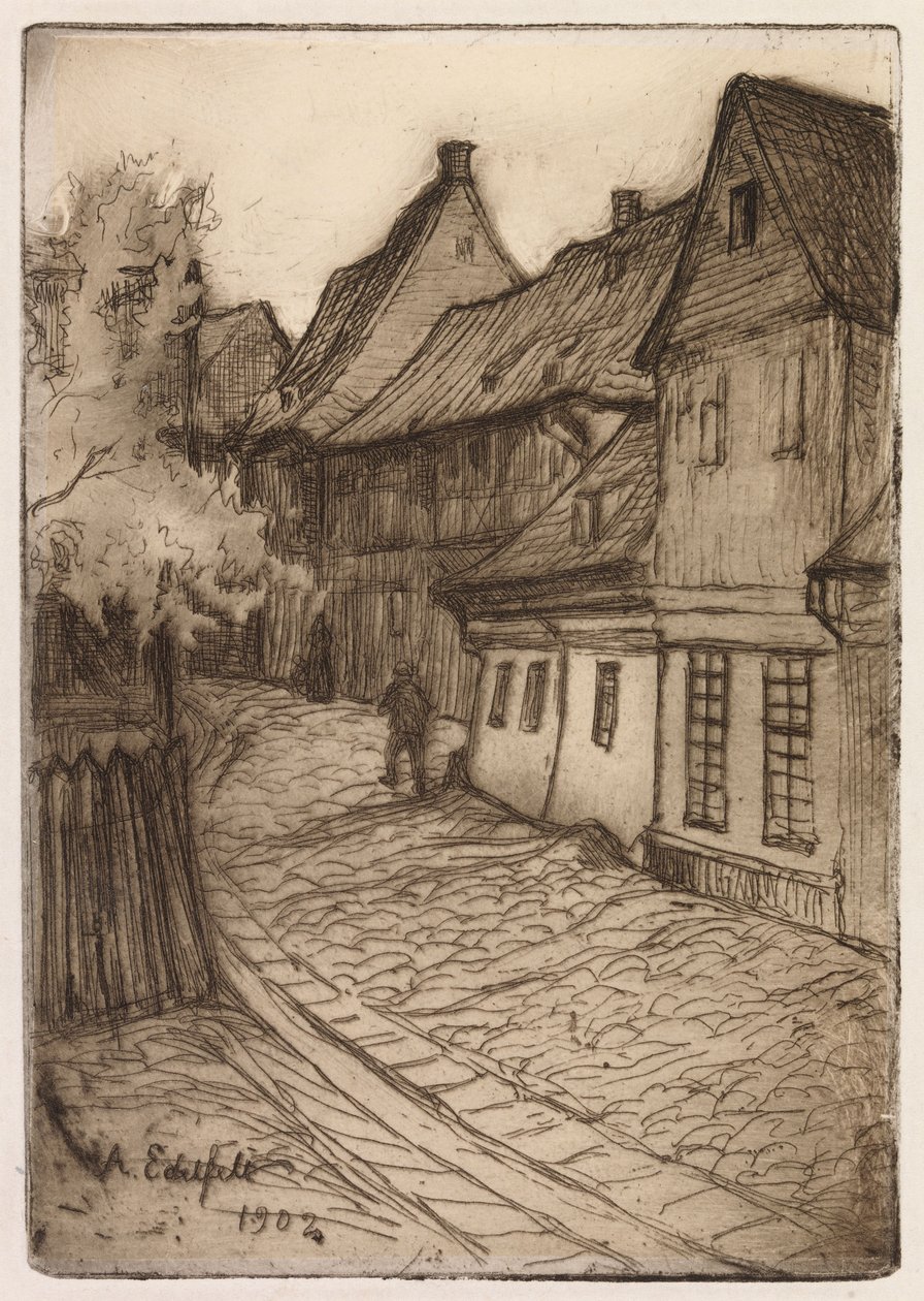 Gade i Goslar, Harzen af Albert Edelfelt