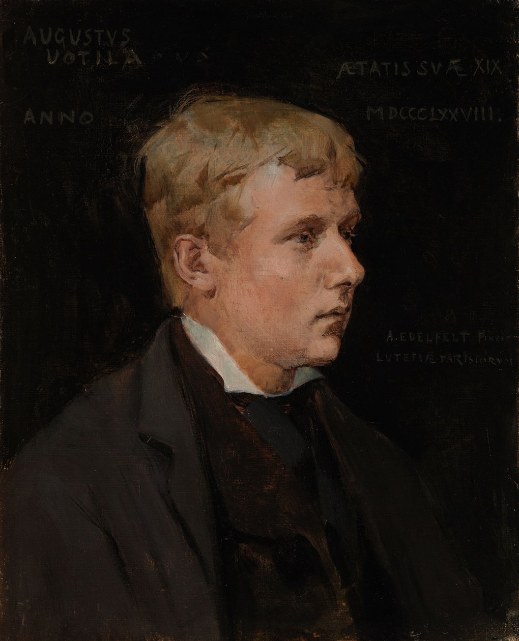 Kunstneren Aukusti Uotila, studietil Duke Karl, der fornærmer Klaus Flemings lig af Albert Edelfelt