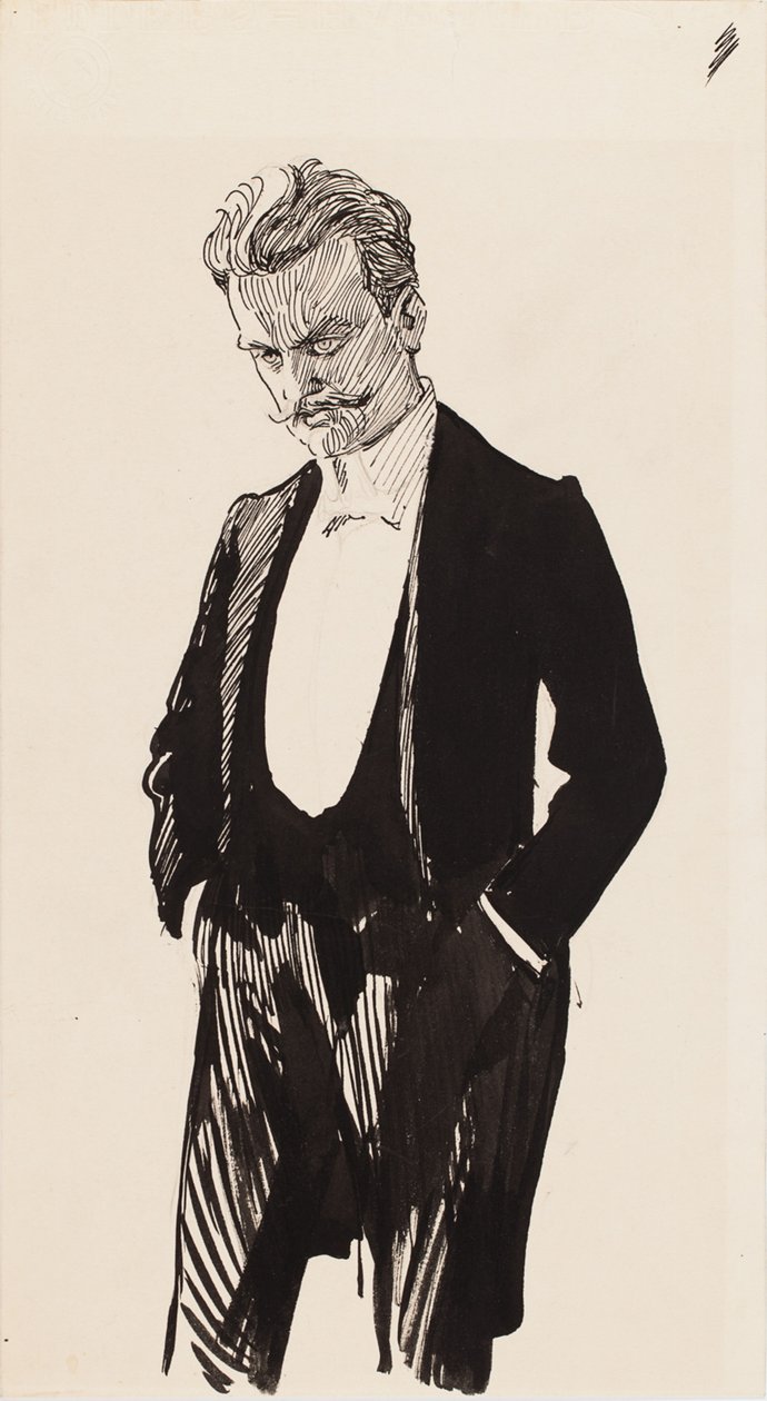 Komponisten Jean Sibelius af Albert Edelfelt