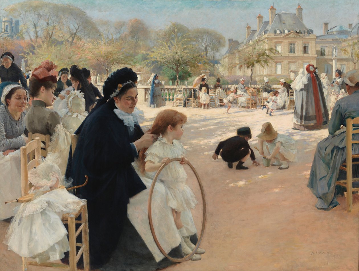 Luxembourghaven, Paris af Albert Edelfelt