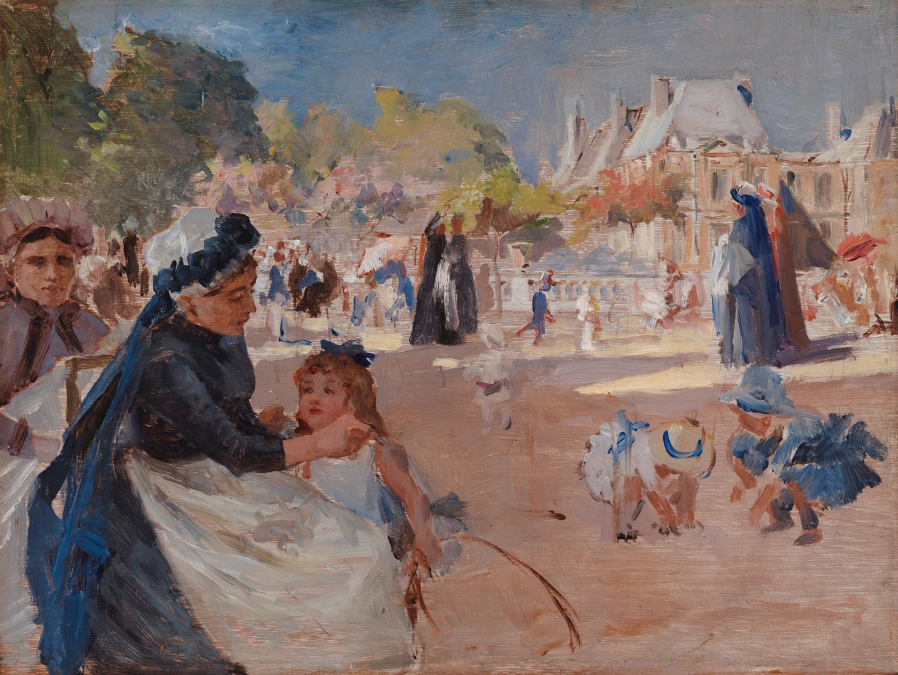 Luxembourghaven, Paris, afsluttende studie af Albert Edelfelt