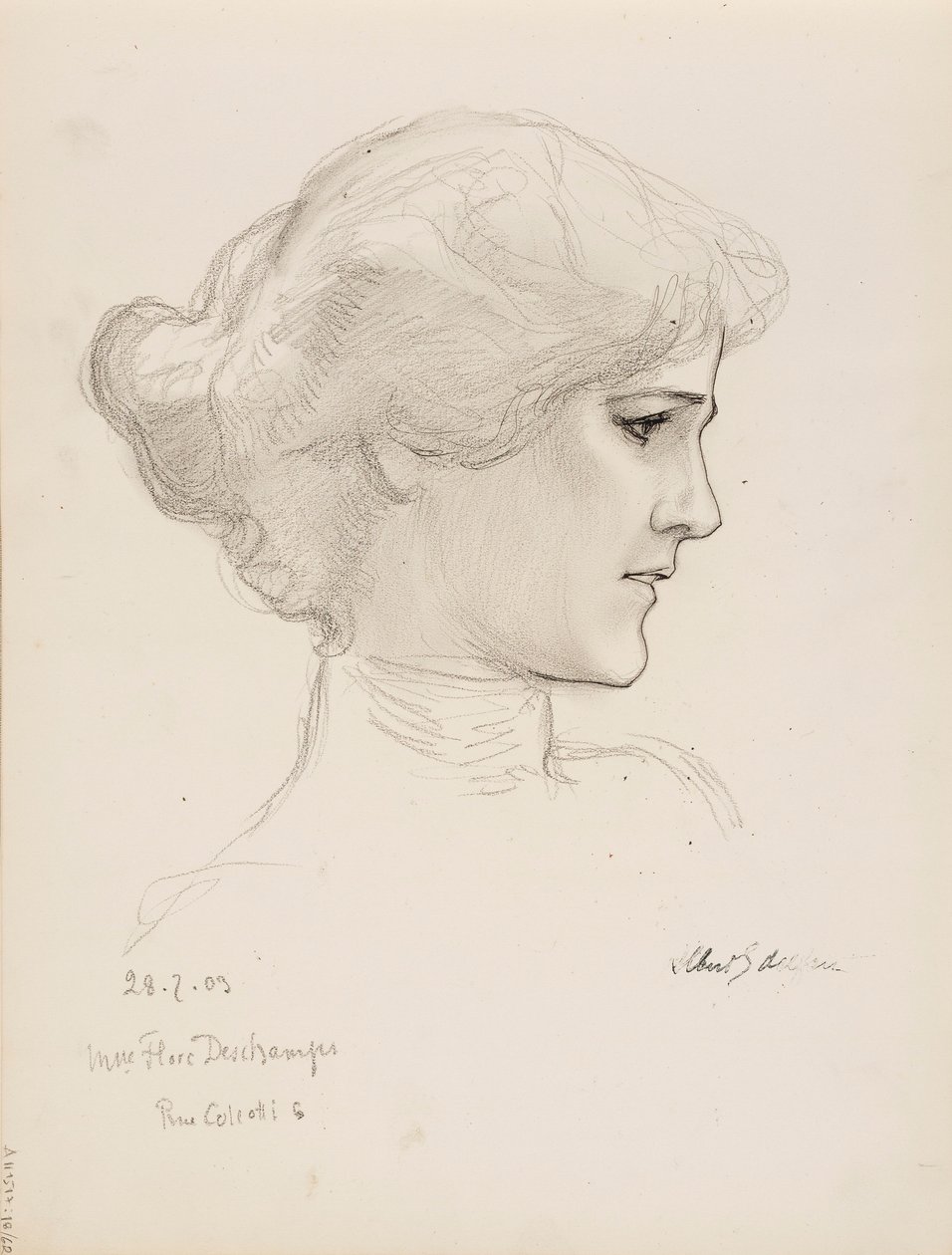 Flore Deschamps af Albert Edelfelt