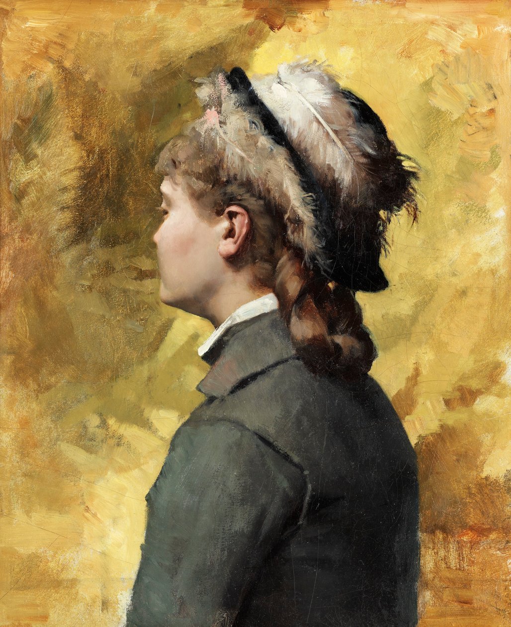 Ung kvinde i gråt af Albert Gustaf Aristides Edelfelt
