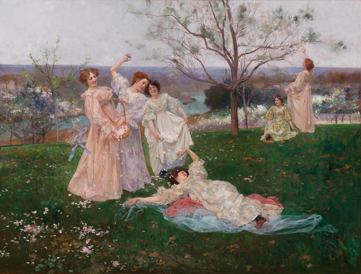 Forårsblomster, c.1897 af Albert Emile Artigue