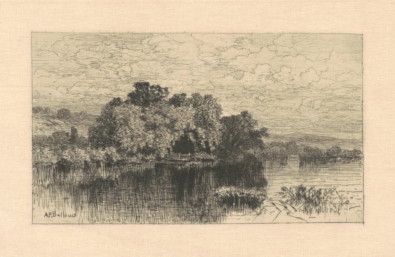 Mill Pond i Windsor, Connecticut af Albert F. Bellows