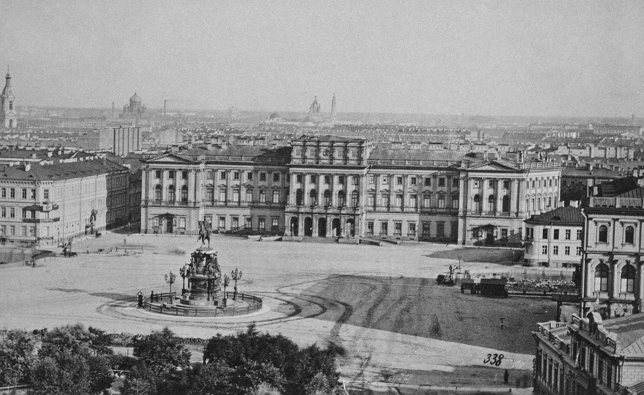 Mariinsky Palace Marie Palace på St Isaacs Square i Sankt Petersborg, 1870