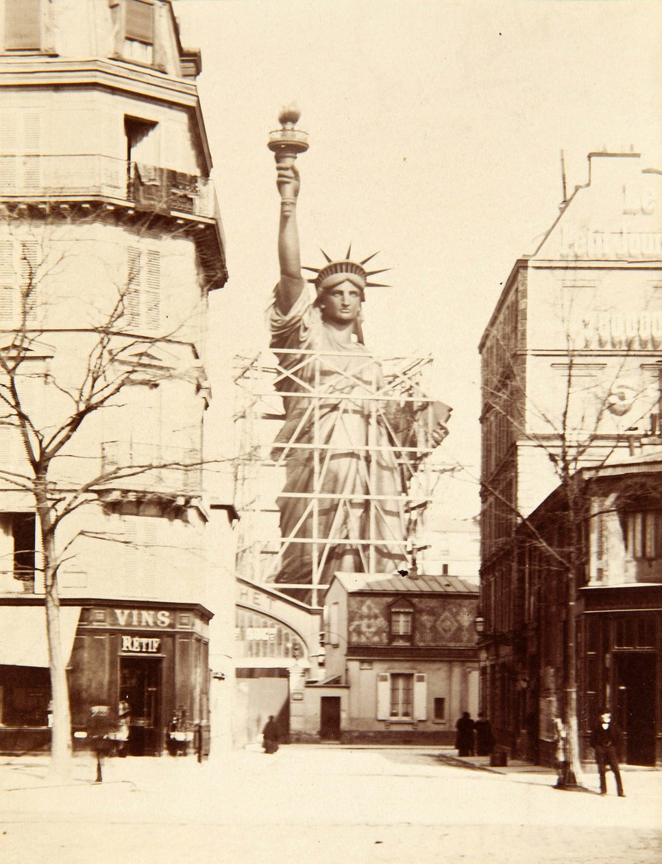 Samling af Frihedsgudinden, Paris 1883 af Albert Fernique