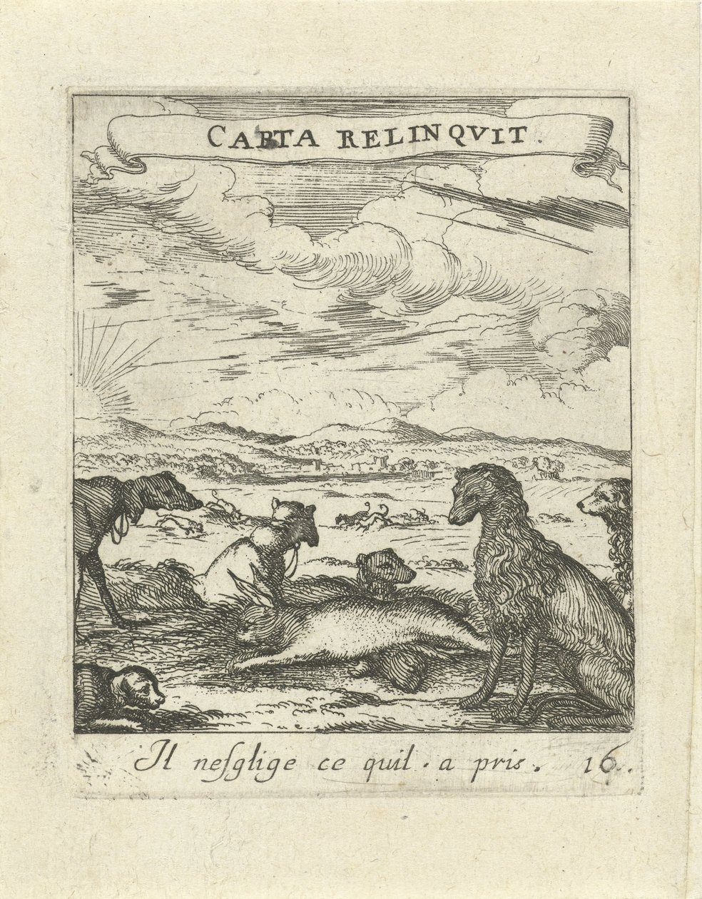 Landskab med hunde Moralizing Love Emblems (serietitel) Devises et emblèmes d
