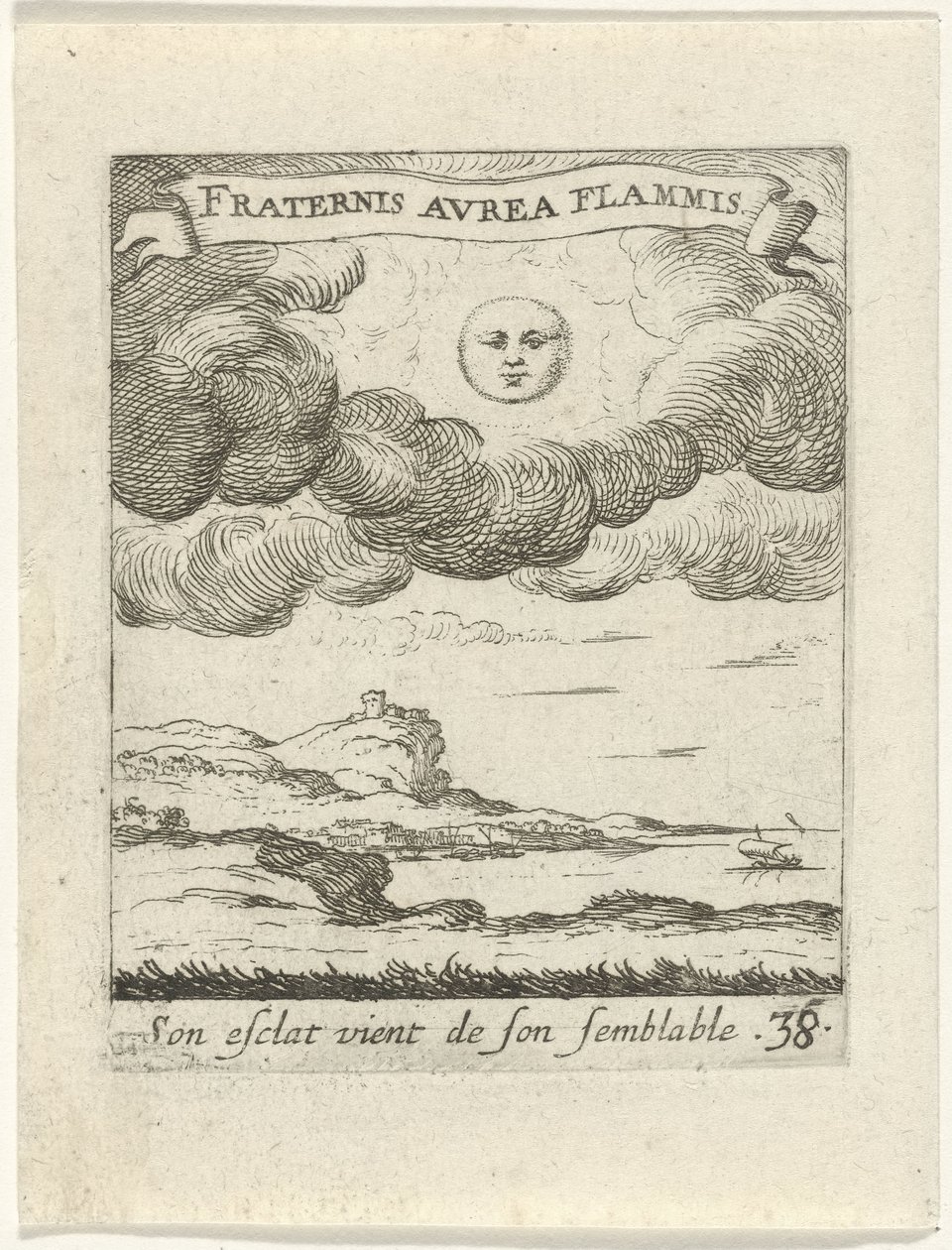 Landskab med måne Moralizing Love Emblems (serietitel) Devises et emblèmes d
