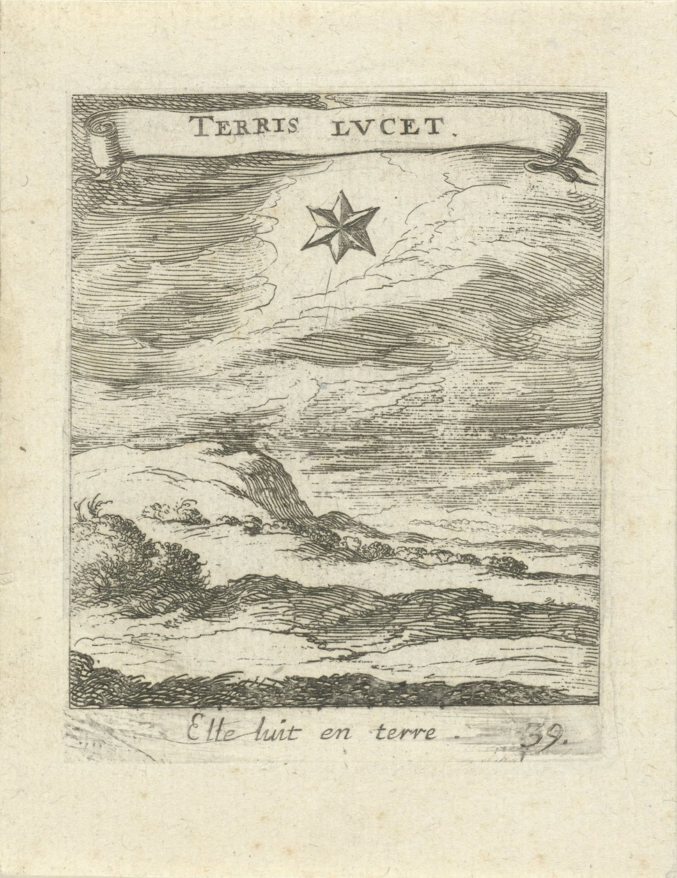Landskab med stjerne Moralizing Love Emblems (serietitel) Devises et emblèmes d