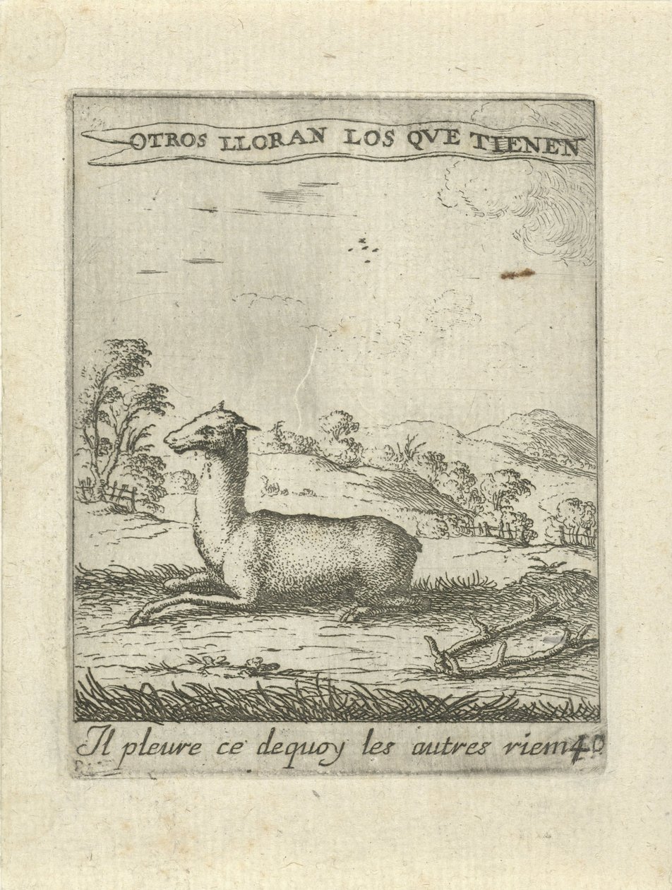 Liggende rådyr Moralizing Love Emblems (serietitel) Devises et emblesmes d