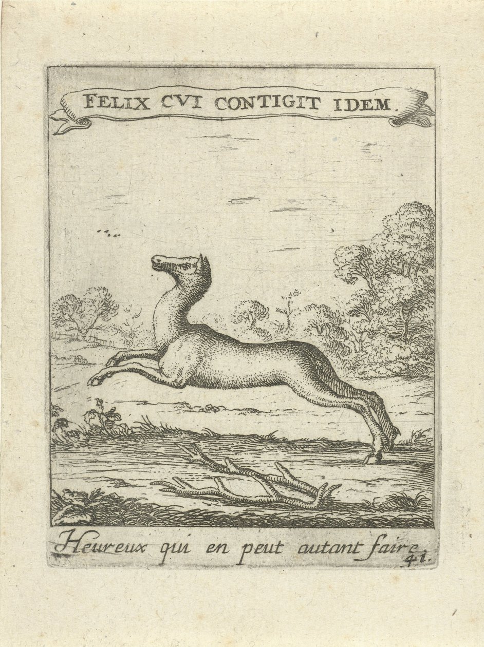 hoppende rådyr Moralizing Love Emblems (serietitel) Devises et emblesmes d