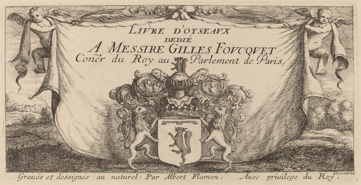 Titelside for "Fuglebog" af Albert Flamen
