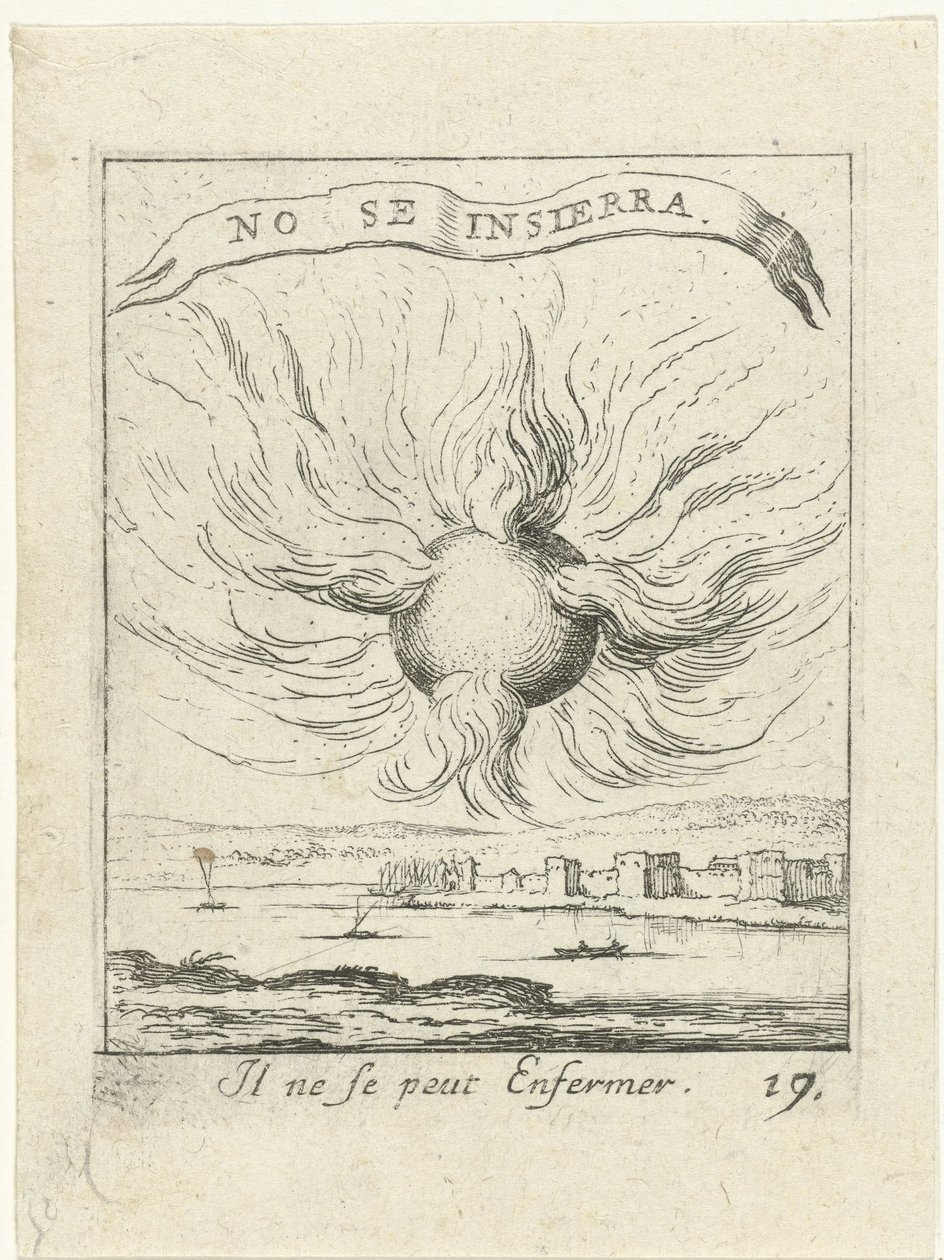flammende sol Moralizing Love Emblems (serietitel) Devises et emblesmes d