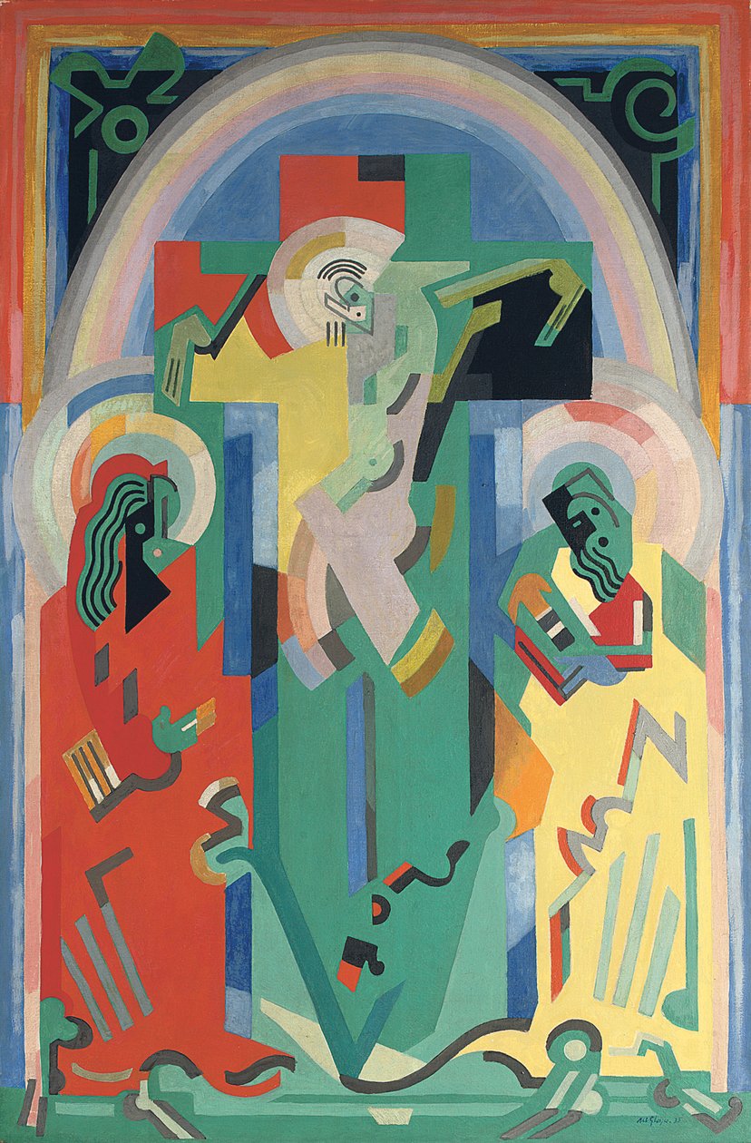 Korsfæstelse, ca. 1935 (olie på lærred) af Albert Gleizes