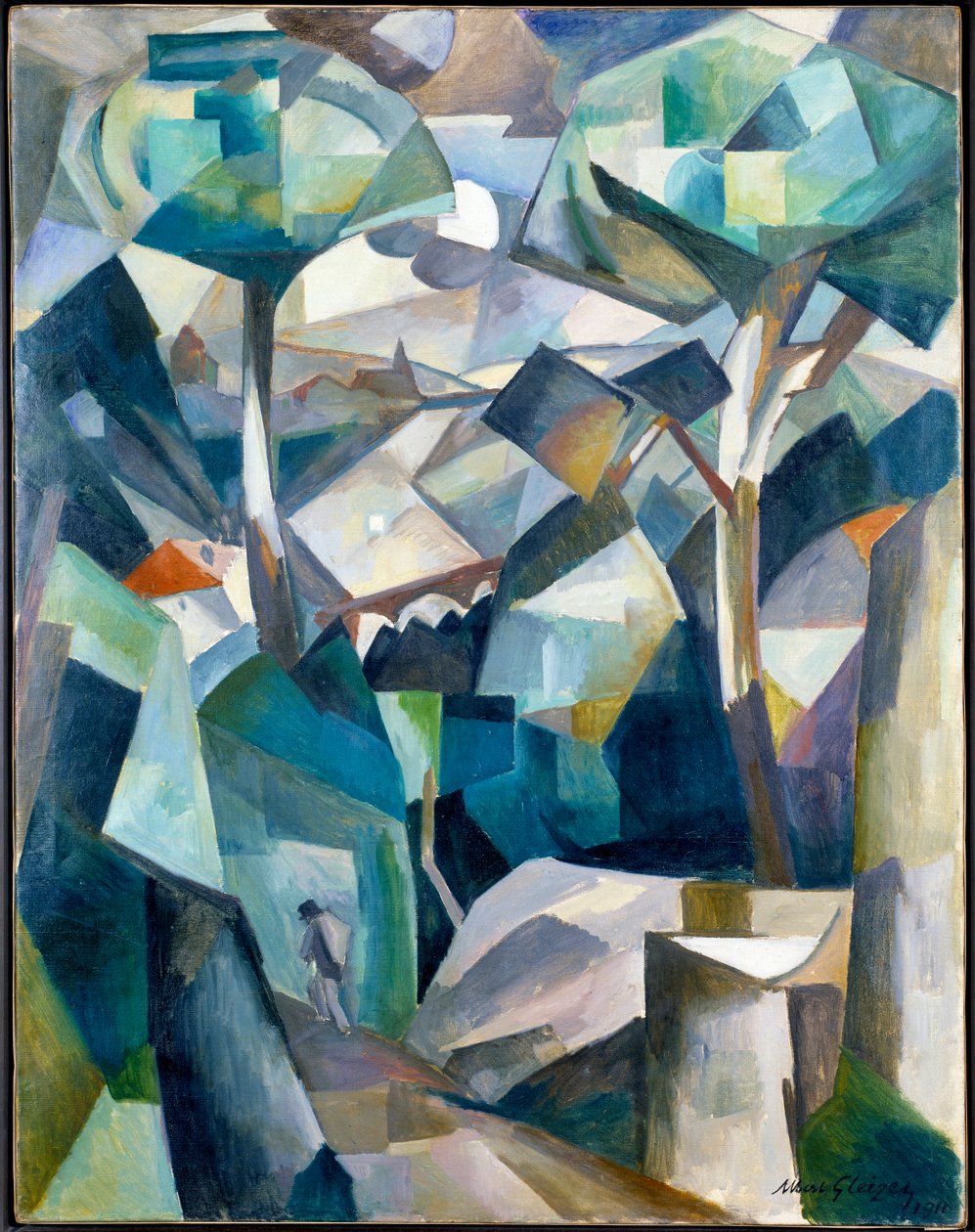 Landskab med figurer af Albert Gleizes