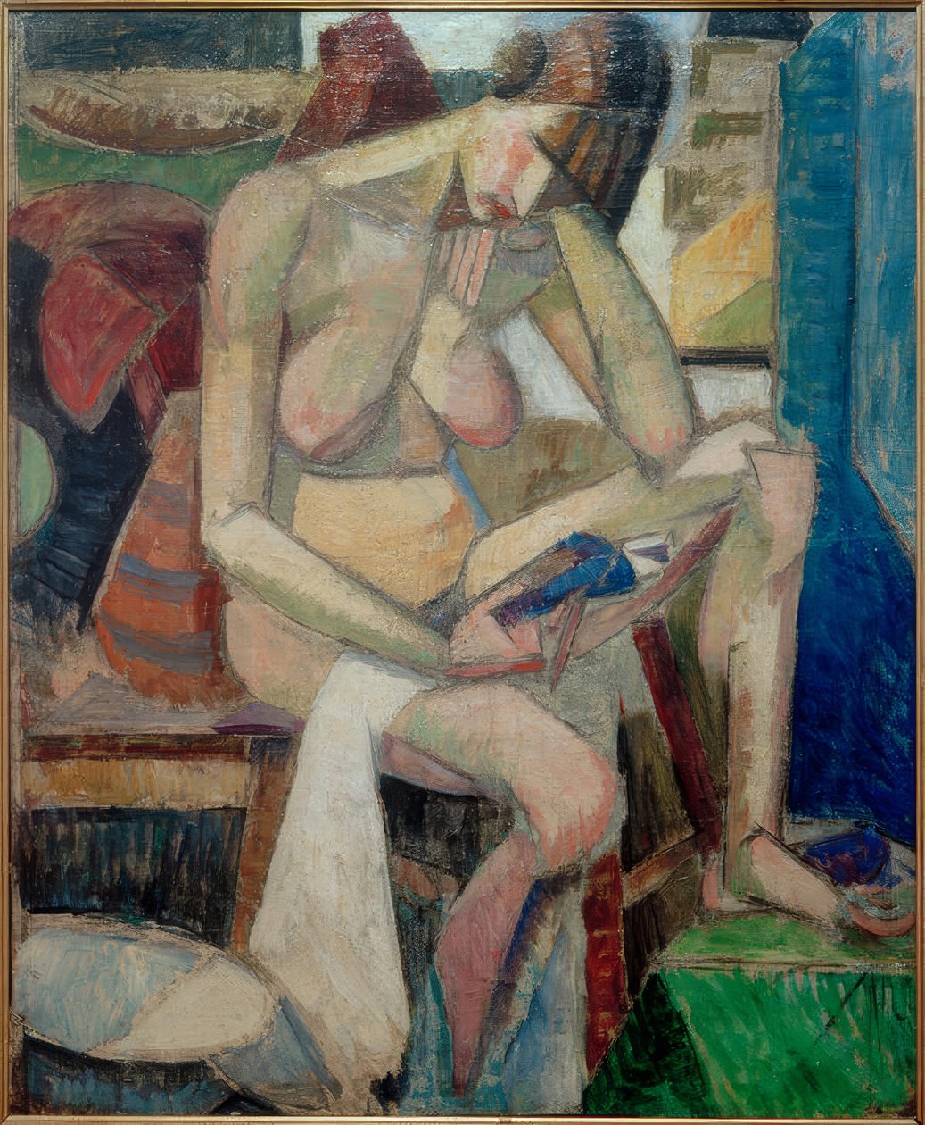 Siddende nøgen af Albert Gleizes