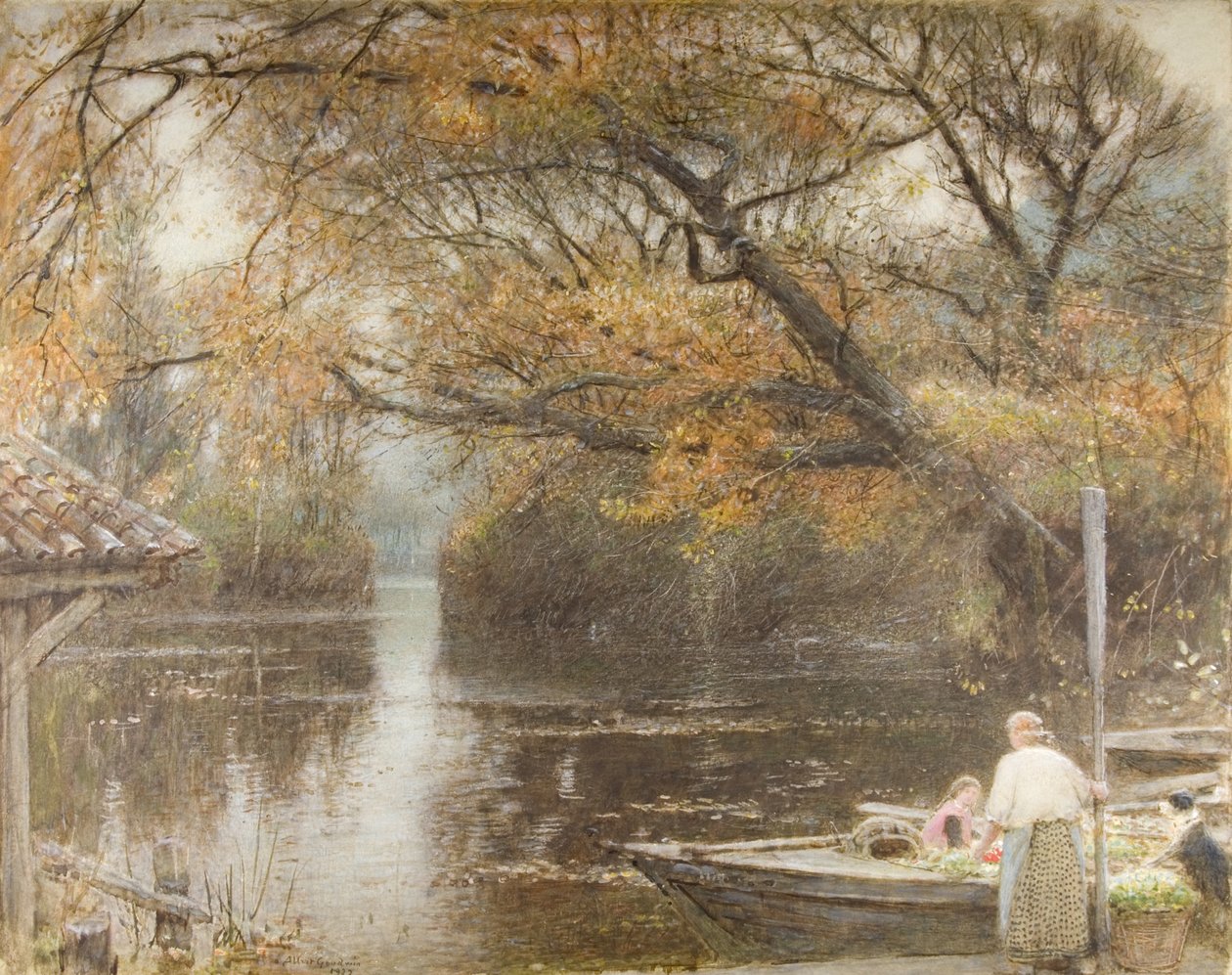 Efterårsglød af Albert Goodwin