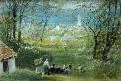 Bavino - Lago Maggiore af Albert Goodwin