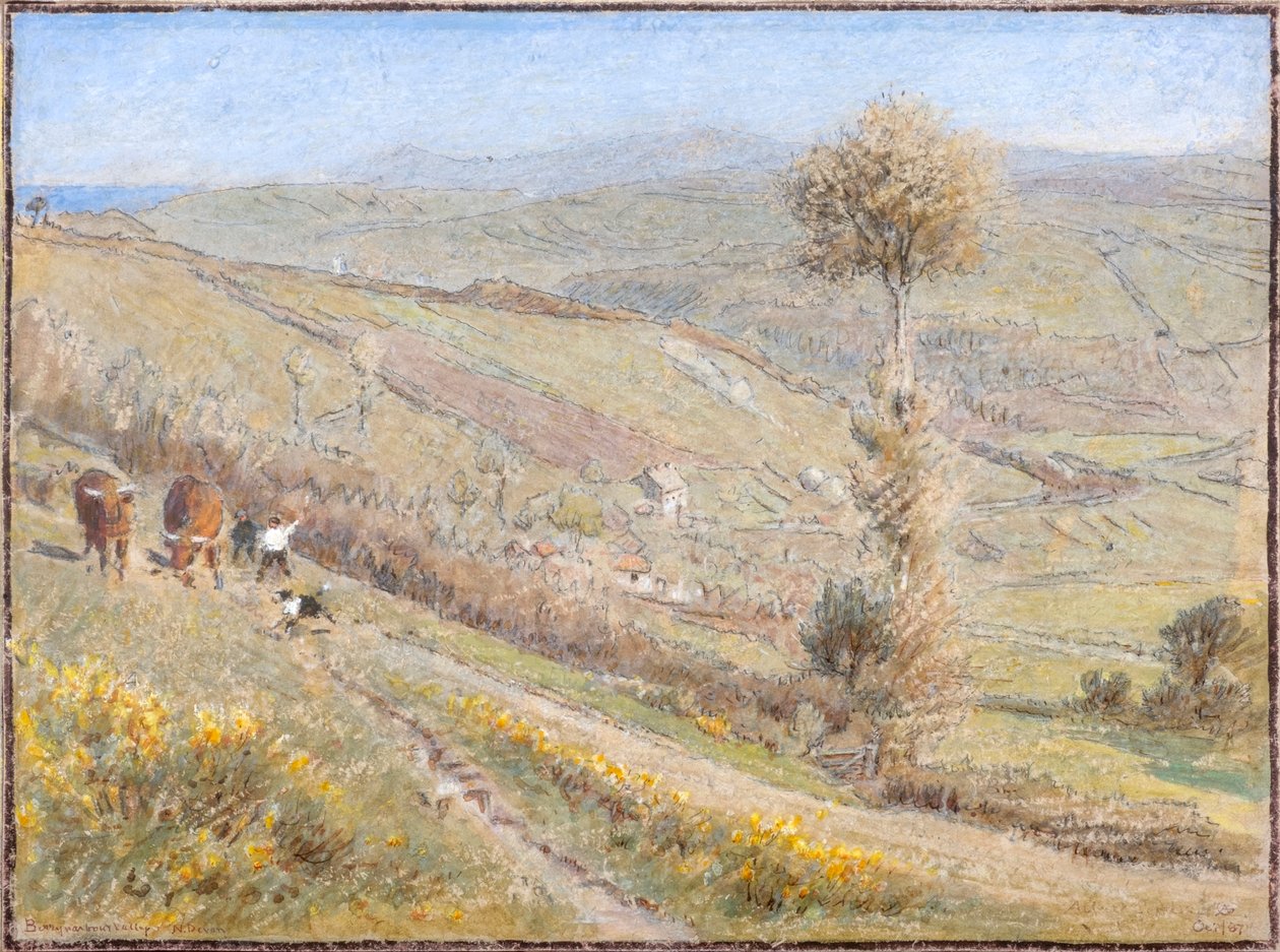 Berryharbour-dalen, N.Devon af Albert Goodwin