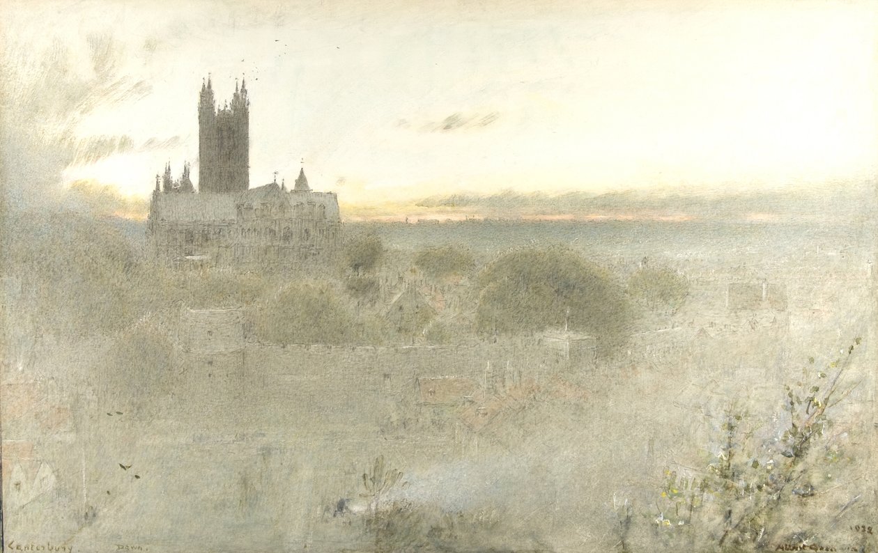 Canterbury Dawn af Albert Goodwin