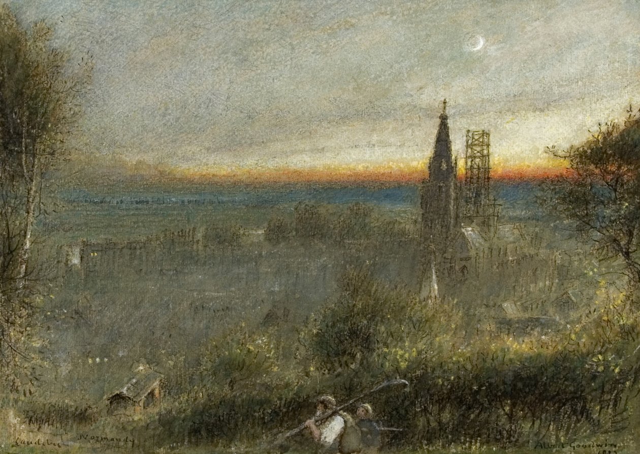 Caudebec, Normandiet af Albert Goodwin