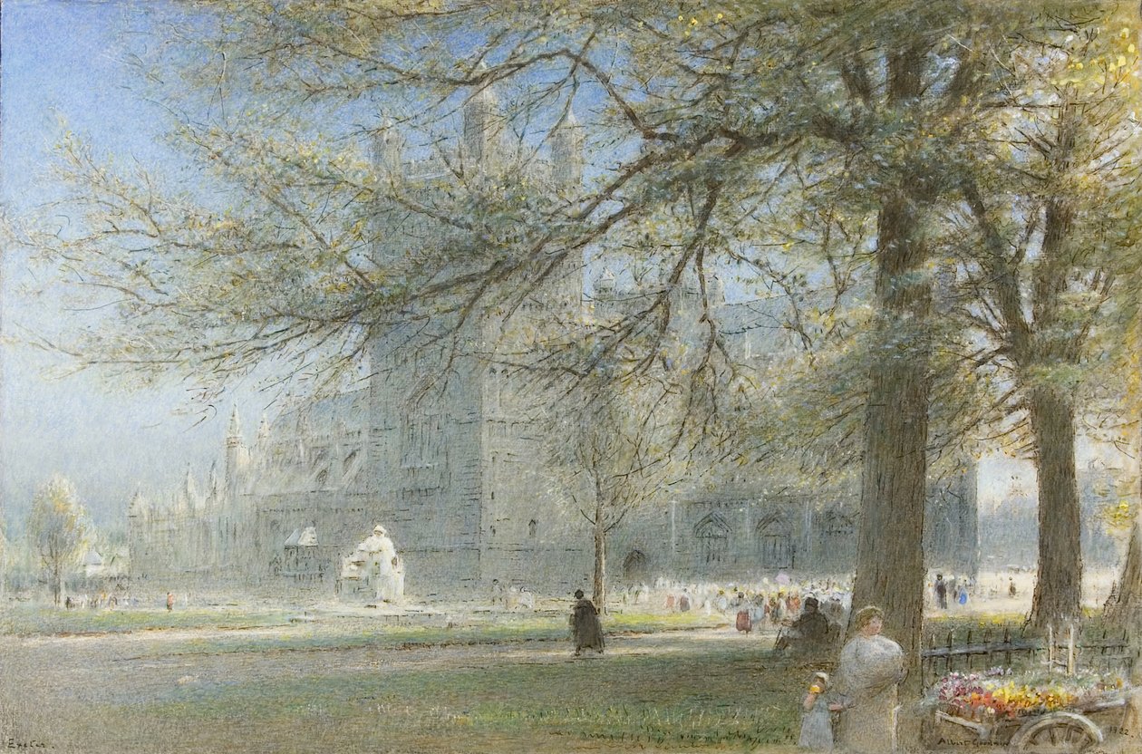 Exeter katedral af Albert Goodwin