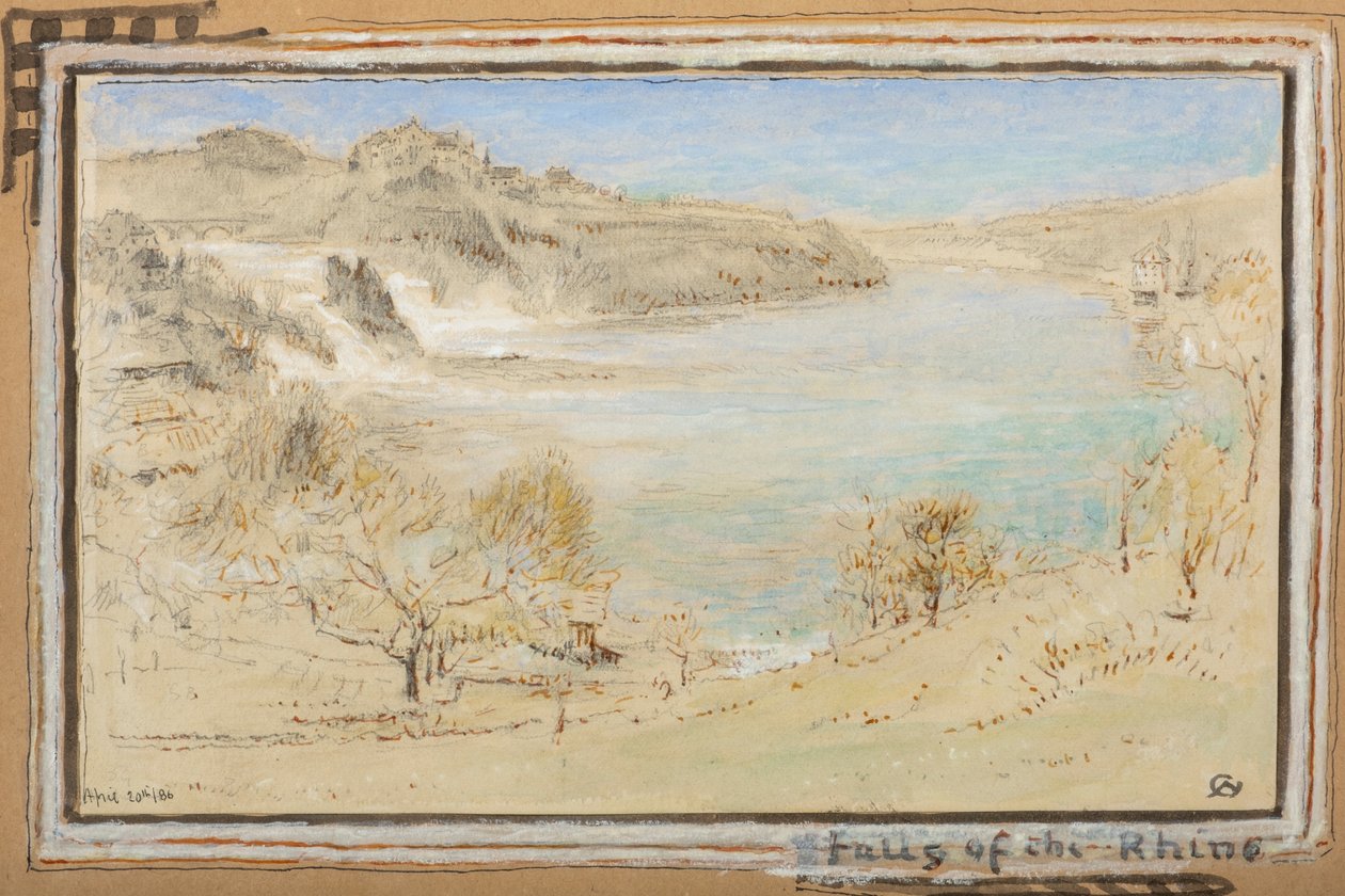 Rhinens vandfald af Albert Goodwin