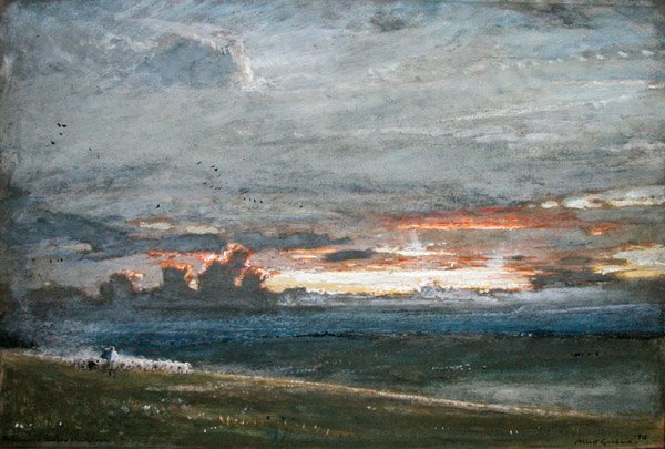 Hjemad før Stormen af Albert Goodwin